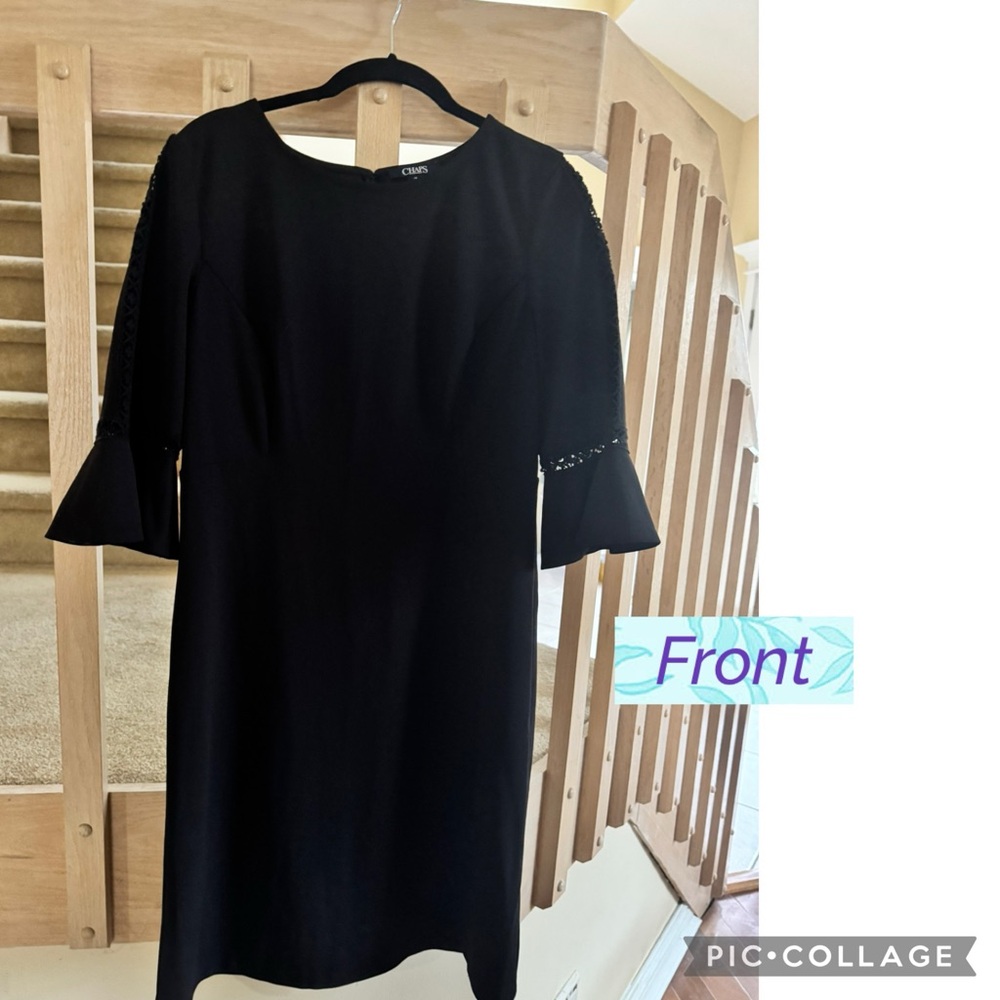 Chaps Black Dress